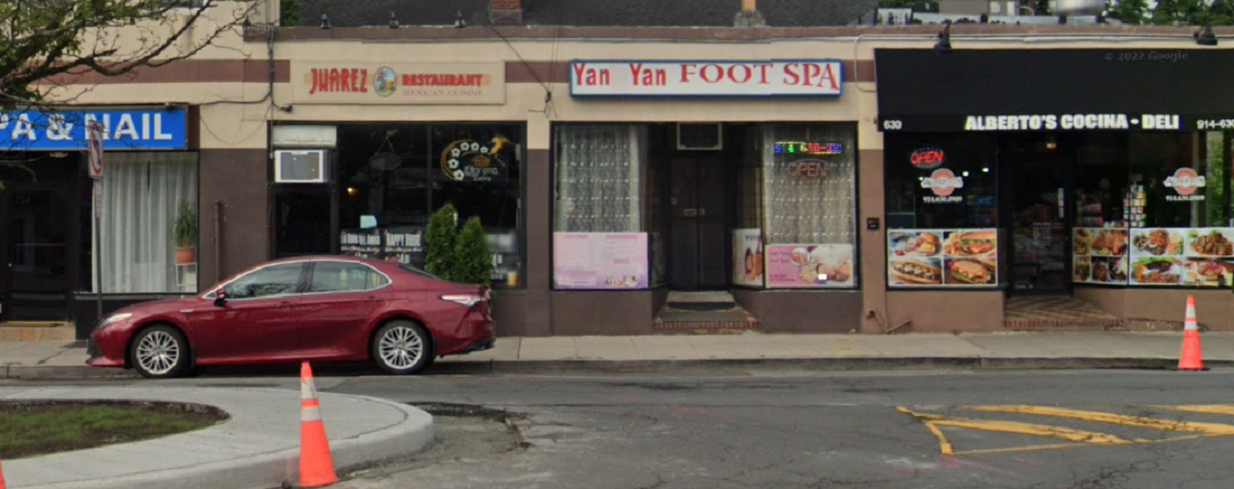 Picture of front of Yan Yan Foot Spa in Mamaroneck New York USA