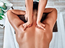 Picture of man receiving Deep Tissue Massage at Tian Dao Massage in North Palm Beach, Florida USA